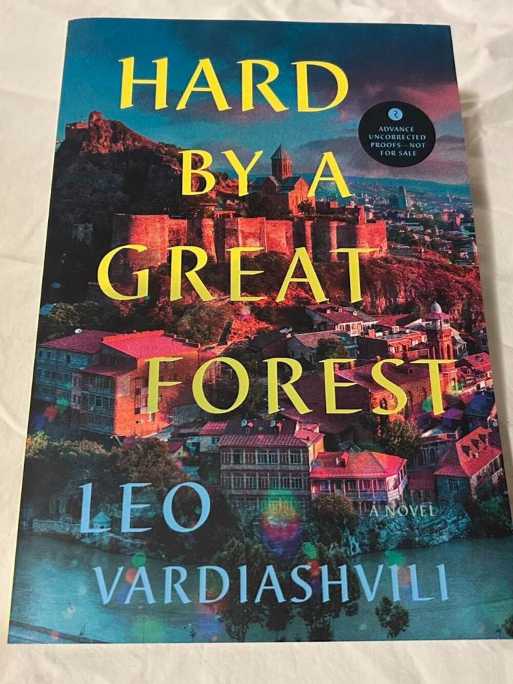 Hard by a Great Forest by Leo Vardiashvili Softcover Book Uncorrected Proof